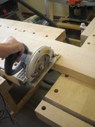 作業台小を使っての作業
