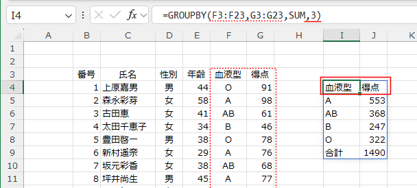 GROUPBY֐̎g10